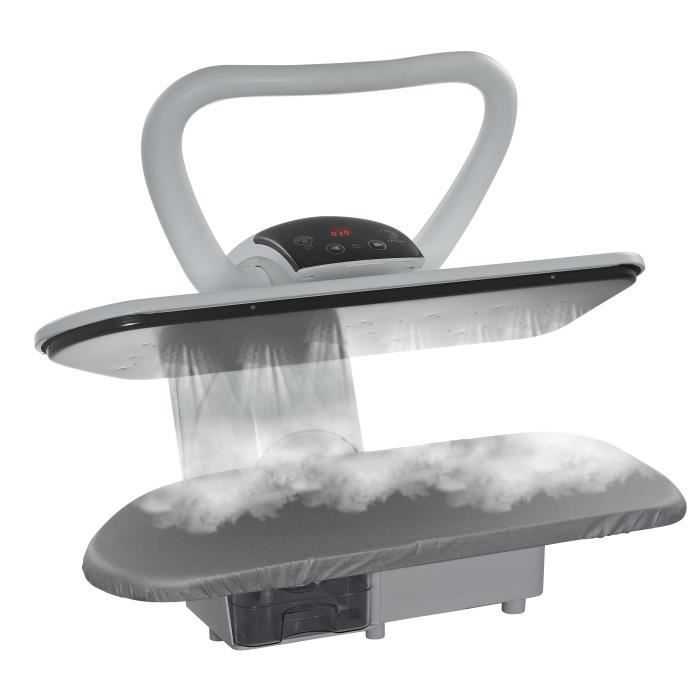 Professionele 101HD stoompers 101 cm - zilver (+ strijkijzer, waterfilter, reservehoes en schuimrubber)