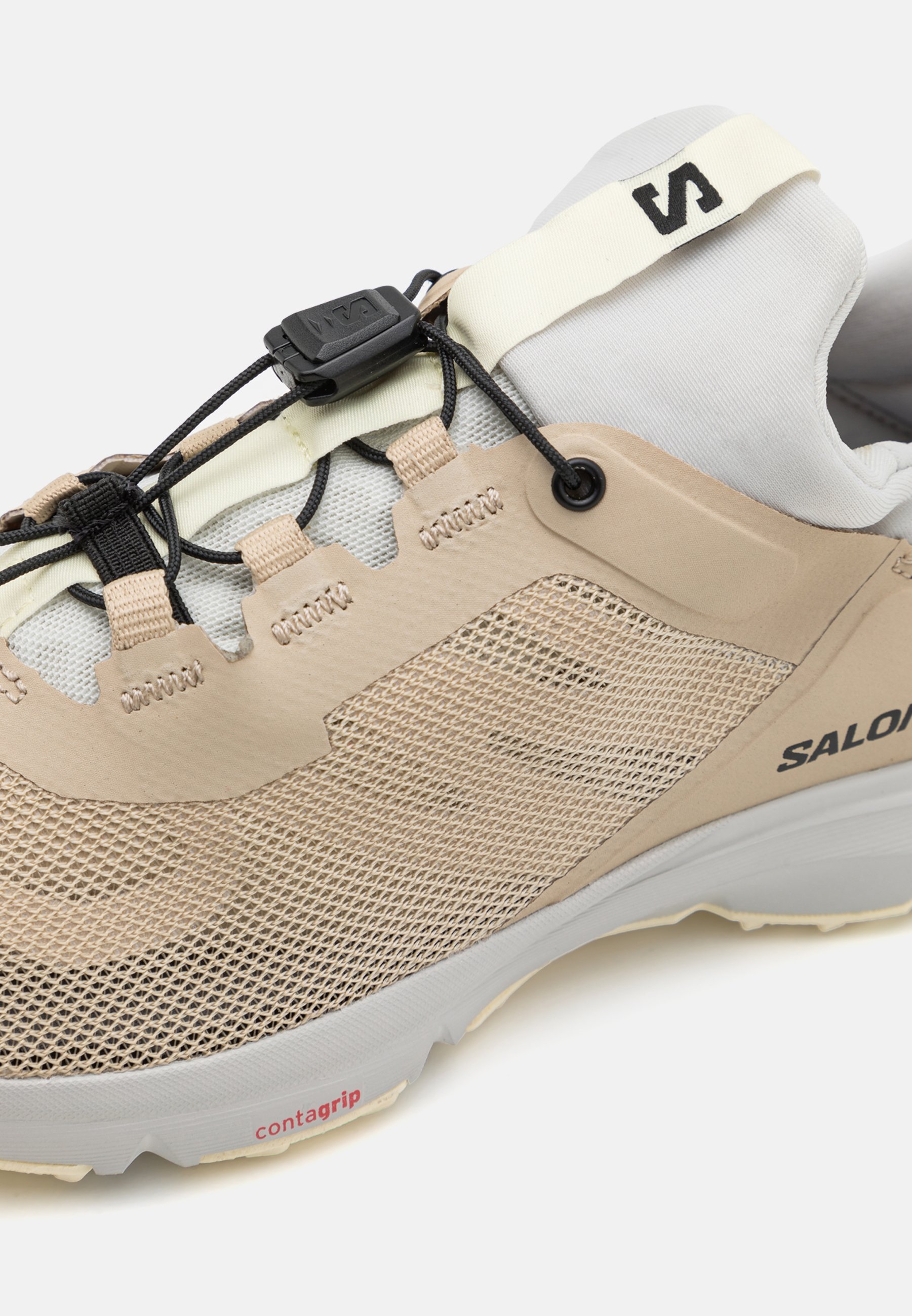 Salomon AMPHIB BOLD 2 - Scarpe da trekking - bianco pepe/grigio ghiaccio/giallo trasparente