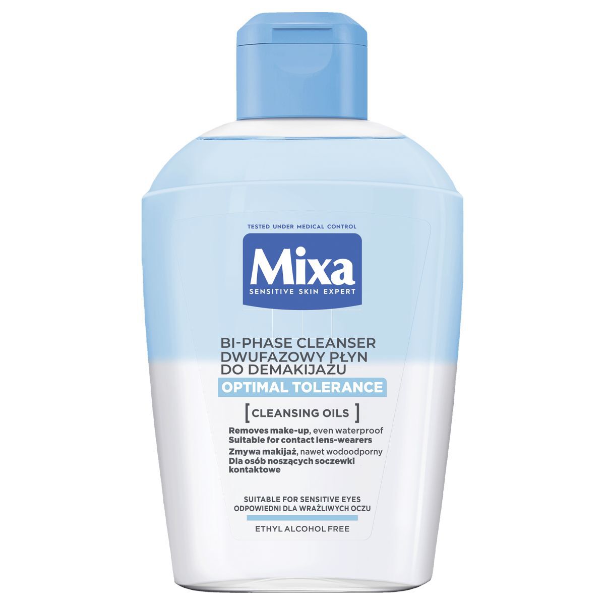 Mixa tvåfas sminkborttagare 125ml Expert för känslig hud