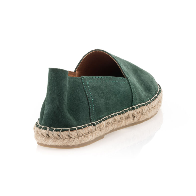 Pánske zelené espadrilky s lanovou podrážkou