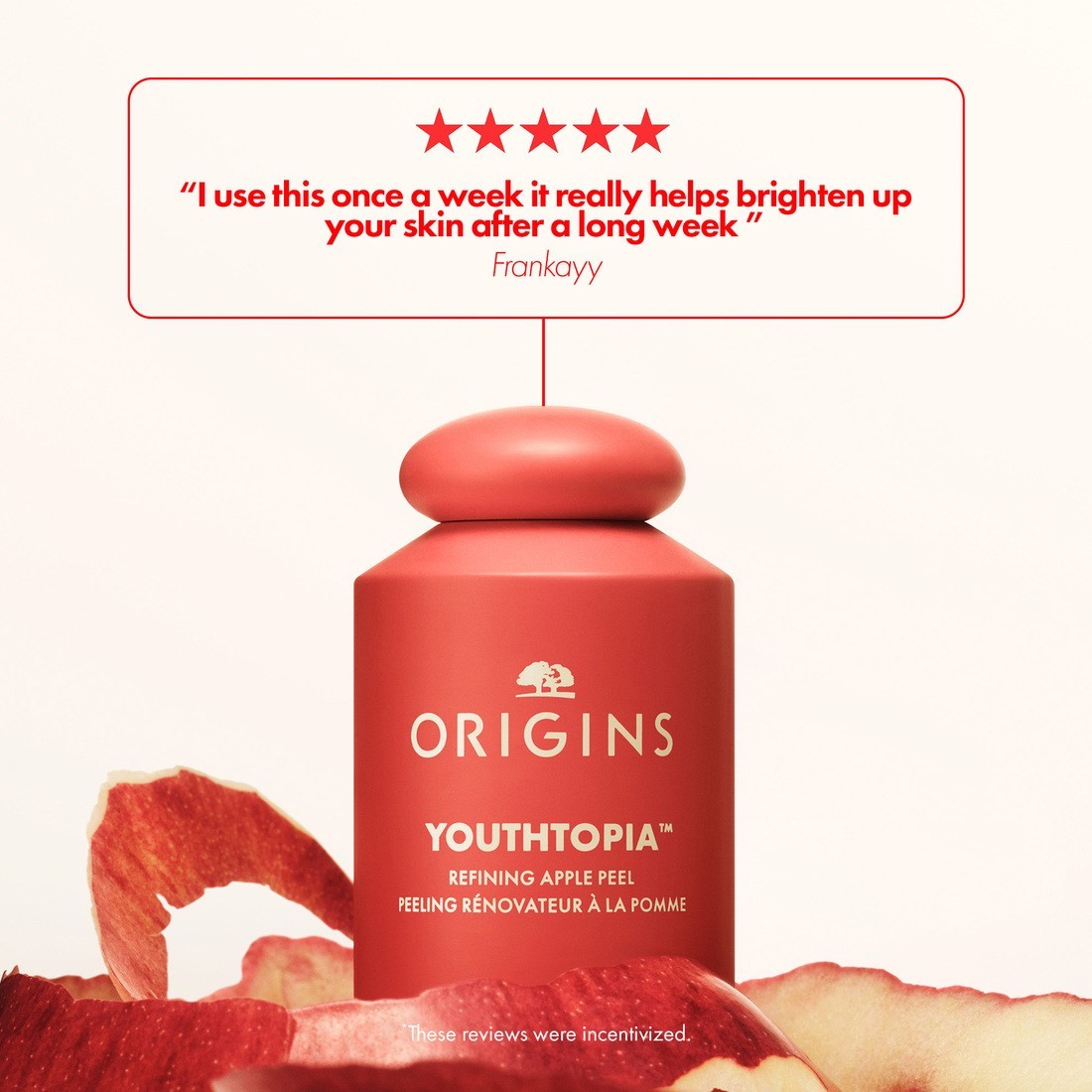 Origins Youthtopia Verfeinerndes Apfelpeeling-Gesichtspeeling - 100 ml