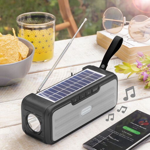  Altavoz Inalámbrico Con Carga Solar Y Linterna Led Sunker Innovagoods