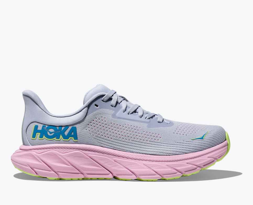 HOKA Arahi 7 Goéland / Crépuscule rose