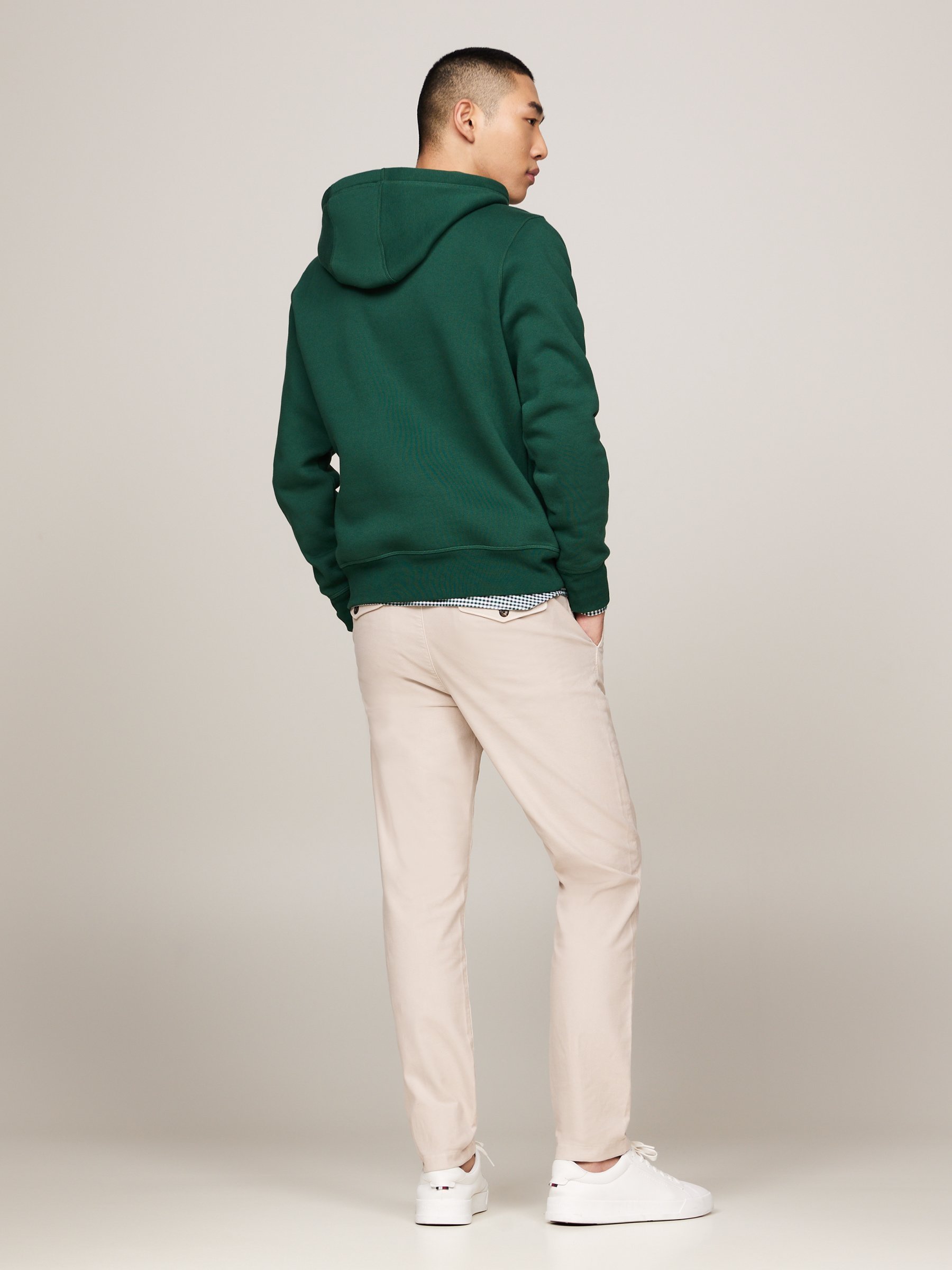 Tommy Hilfiger LOGO HOODY - Hoodie - siergroen