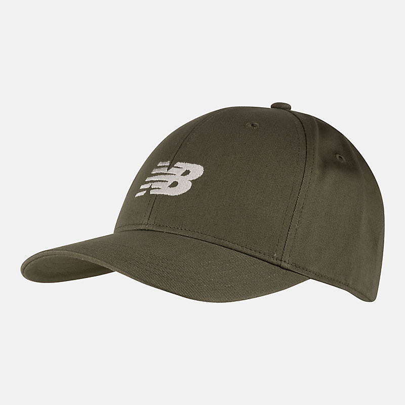 Czapka med daszkiem type snapback unisex, 6 paneler, DARK OLIVINE