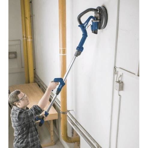 SCHEPPACH DS920X Telescopic Wall and Ceiling Sander - 210 mm - 710W (Supplied with 1 x 4m hose, 6 abrasive discs)
