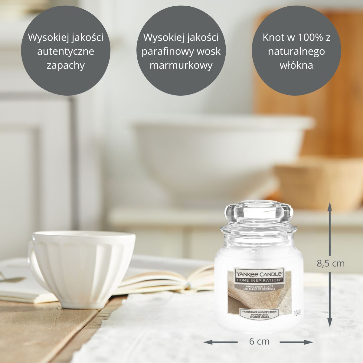 Yankee Candle Home Inspiration White Linen&Lake