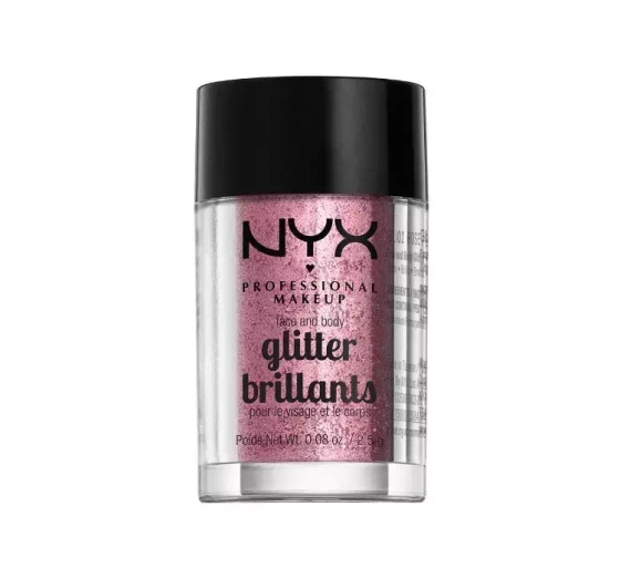 NYX Professional Makeup Glitter Brillants brokat do ciała i twarzy 02 Rose 2,5 g