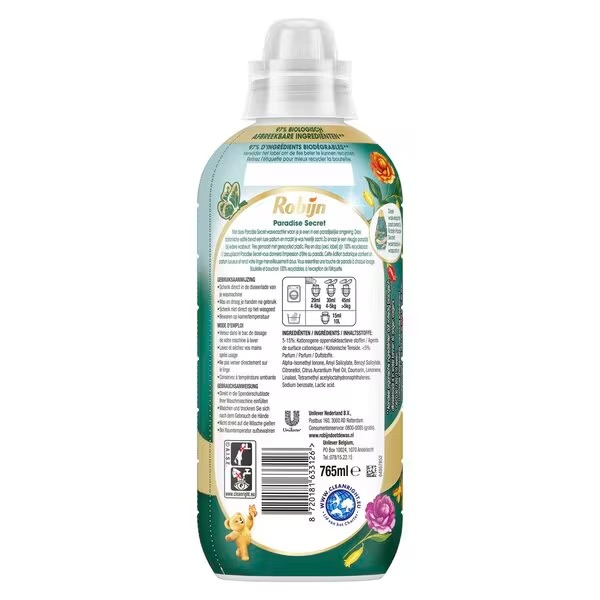 Robijn Collections Paradise Secret Omekšivač za rublje<br>4 x 765 ml, 152 pranja