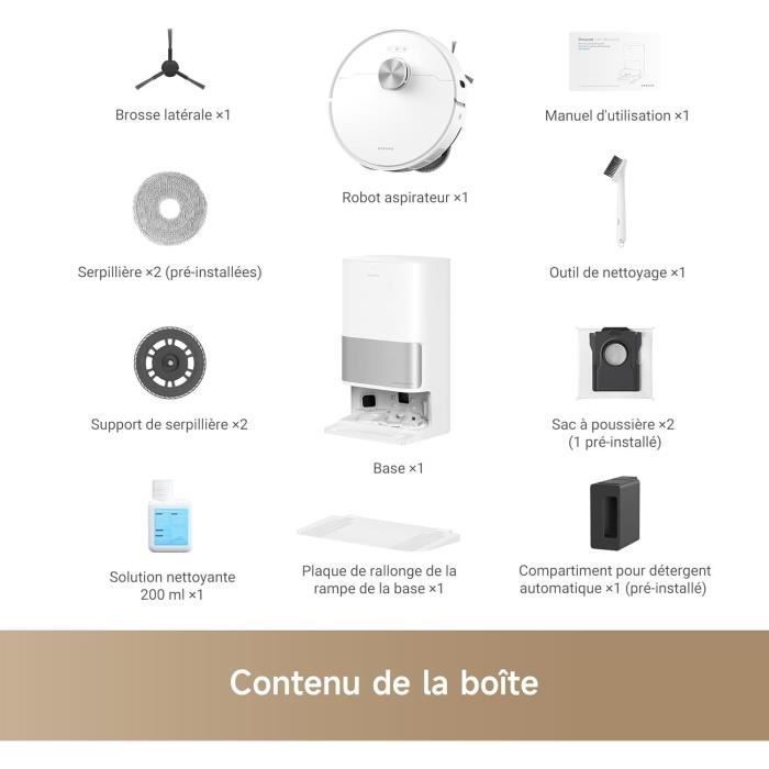 DREAME L10s Ultra Gen 2 - Robot Aspirateur Laveur - 10 000 Pa - Technologie MopExtend RoboSwing - Base Entièrement Automatique