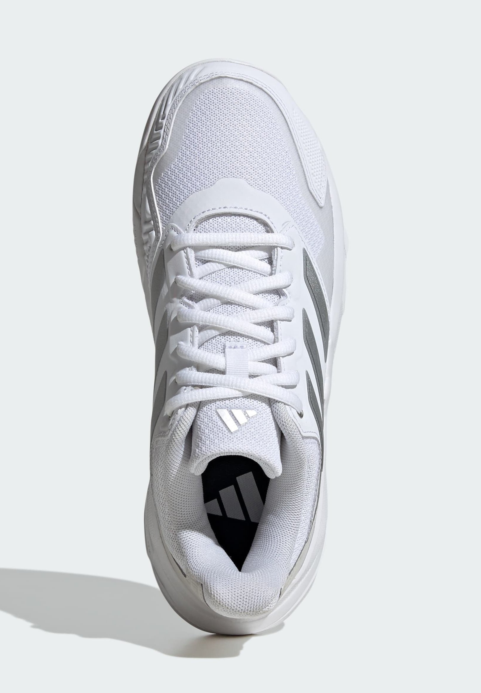 adidas Performance COURTJAM CONTROL 3 CLAY TENNIS - Scarpe da tennis per campi in terra battuta - bianco nuvola argento grigio metallizzato