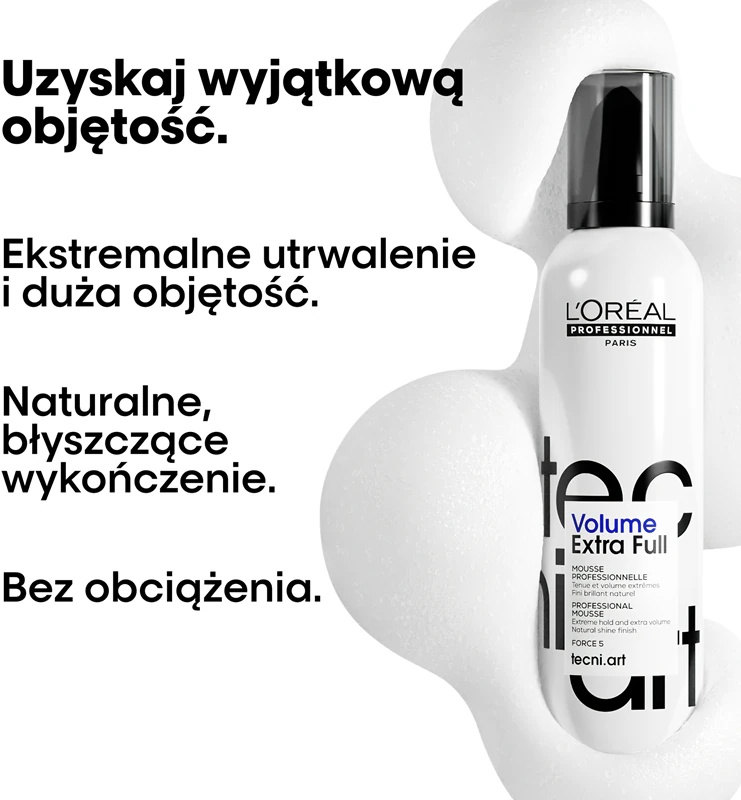 L'Oréal Professionnel Tecni.Art Full Volume Itin stiprios fiksavimo putos apimčiai didinti