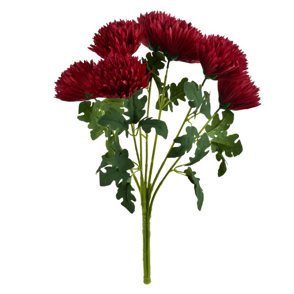VIRIDIS Kwiat sztuczny Bukiet 7 Chryzantem h57cm