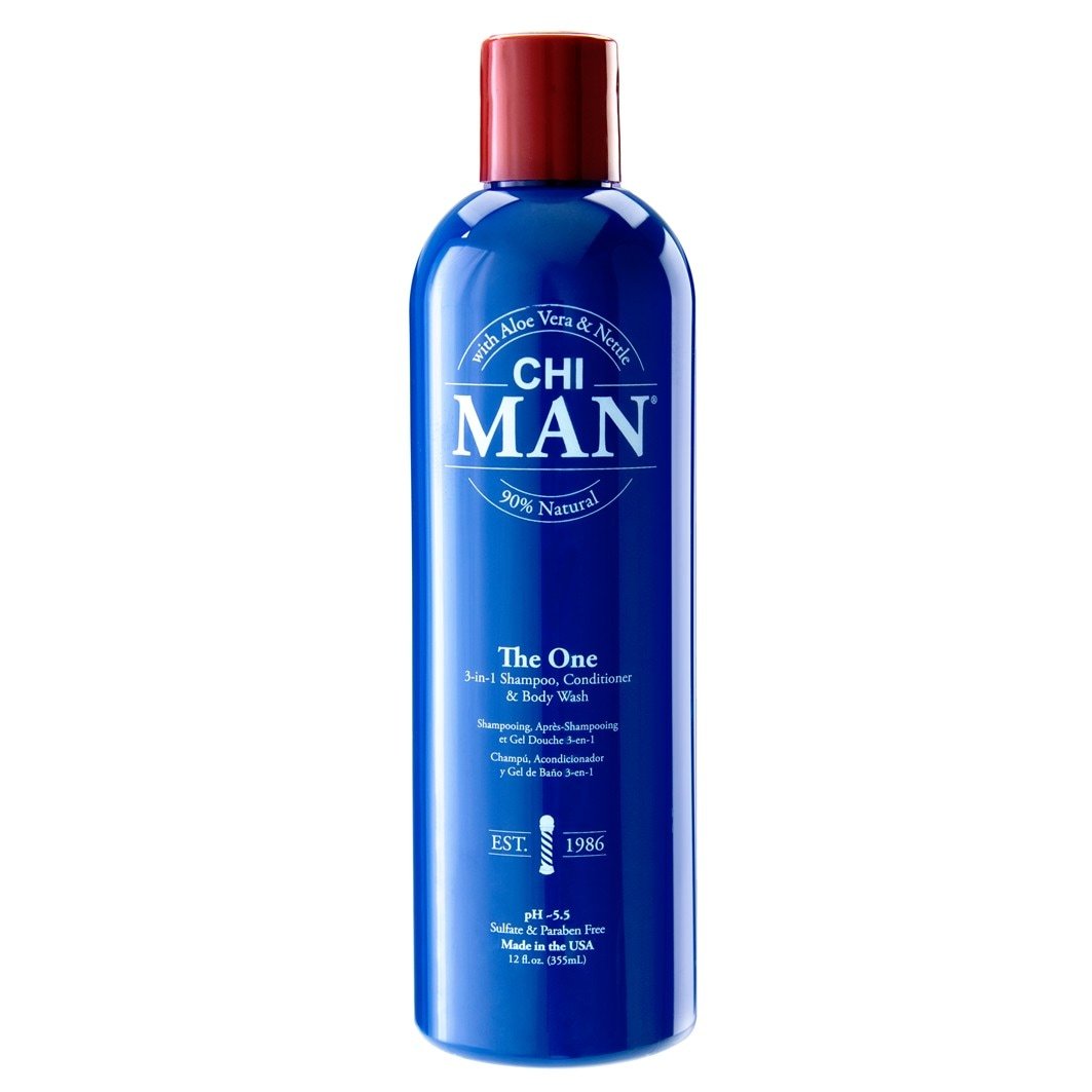 CHI Man The One – 3-u-1 šampon, regenerator i gel za tuširanje – 355 ml