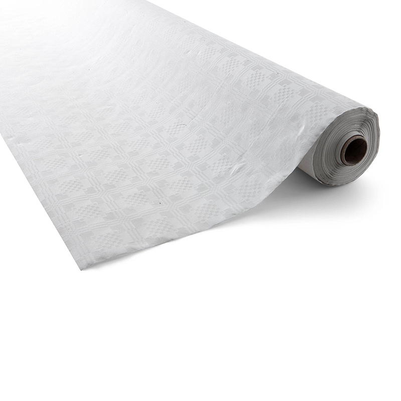 Quick Paper-duk 50 m, hvit damask