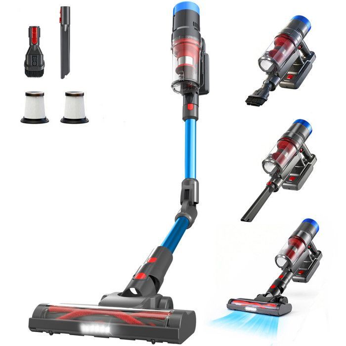 Aspirateur balai - MONMECD - 400W - Sans fil - 45kPa - 60 min autonomie