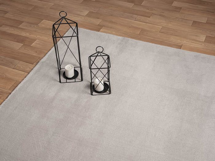 Tappeto per soggiorno - THE CARPET - LOFT - Argento - 200x280 cm - Lavabile - Antiscivolo