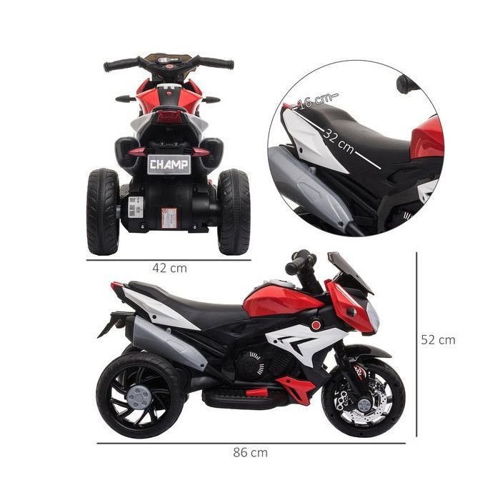 Motocicleta eléctrica roja YAKASI