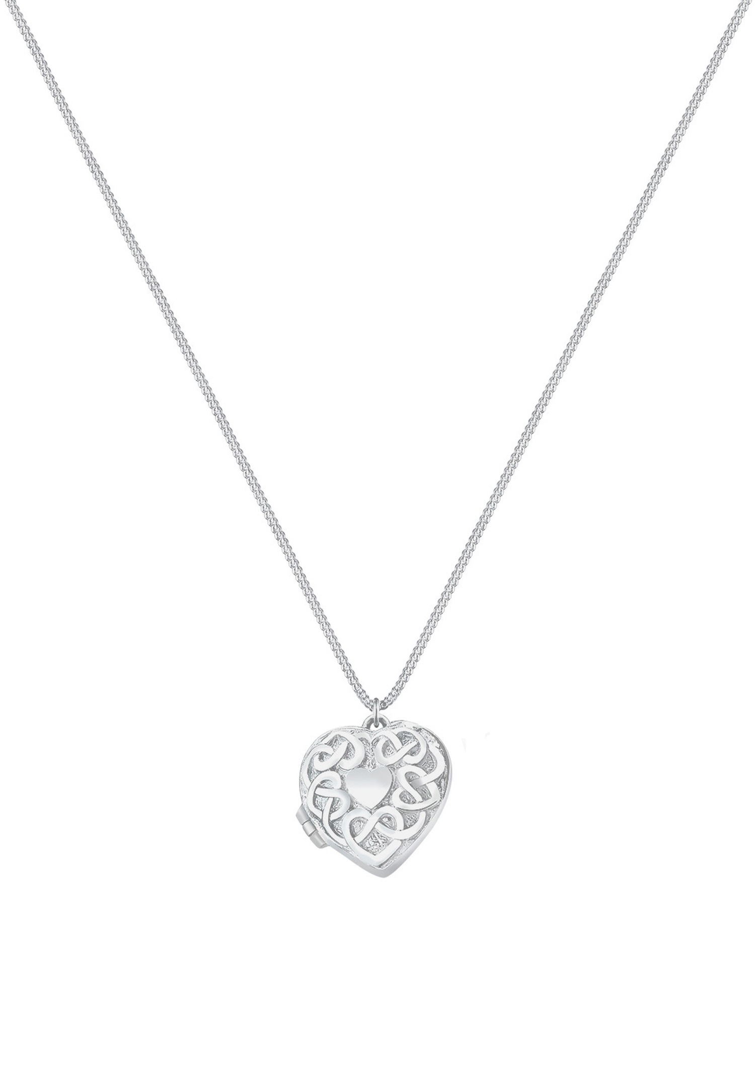 Elli Femme Médaillon Coeur Ornement de Pendentif Ludique en Argent Sterling 925