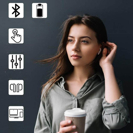 Fones de ouvido Bluetooth Universal Klack I12