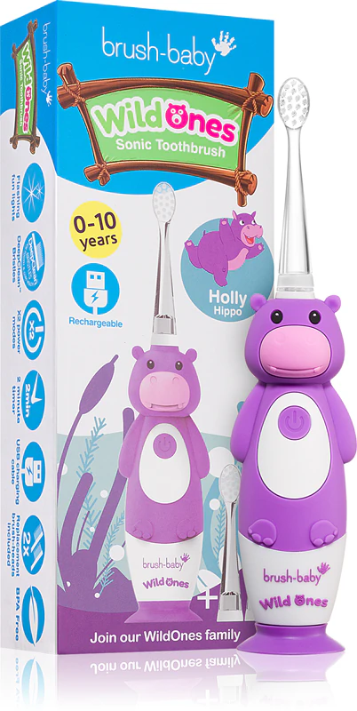 Escova de dentes elétrica Brush Baby WildOnes WildOne + 2 cabeças de reposição