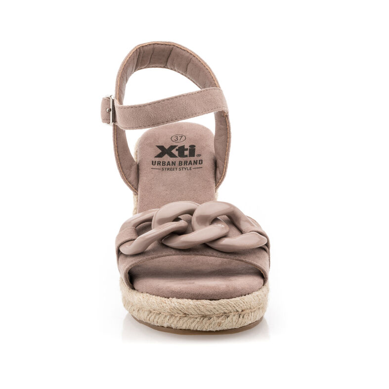Braune Damen-Espadrilles mit Seilsohle