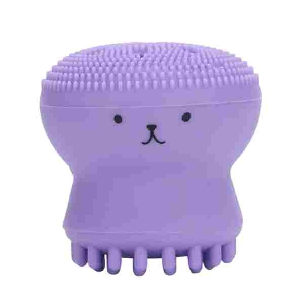 LUVYAH Cosmetics Octopus Exfoliërende Reinigingsborstel Paars