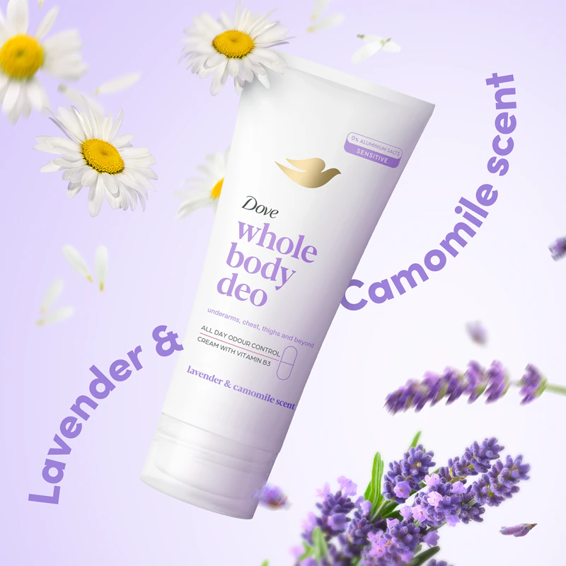 Creme Desodorante Corporal Dove Lavanda e Camomila