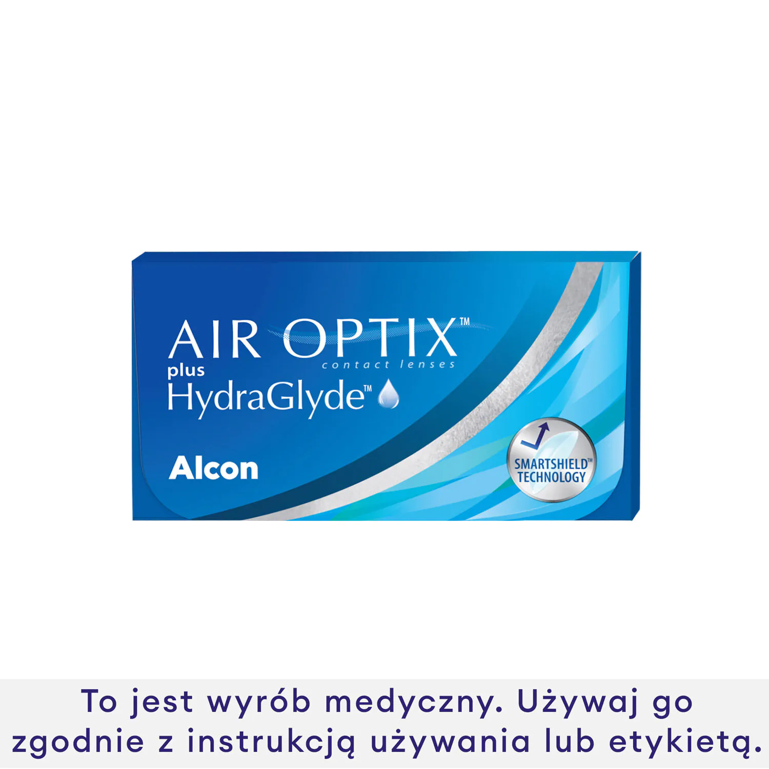 Air Optix Plus Hydraglyde, Soczewki kontaktowe miesięczne, Moc -04.00