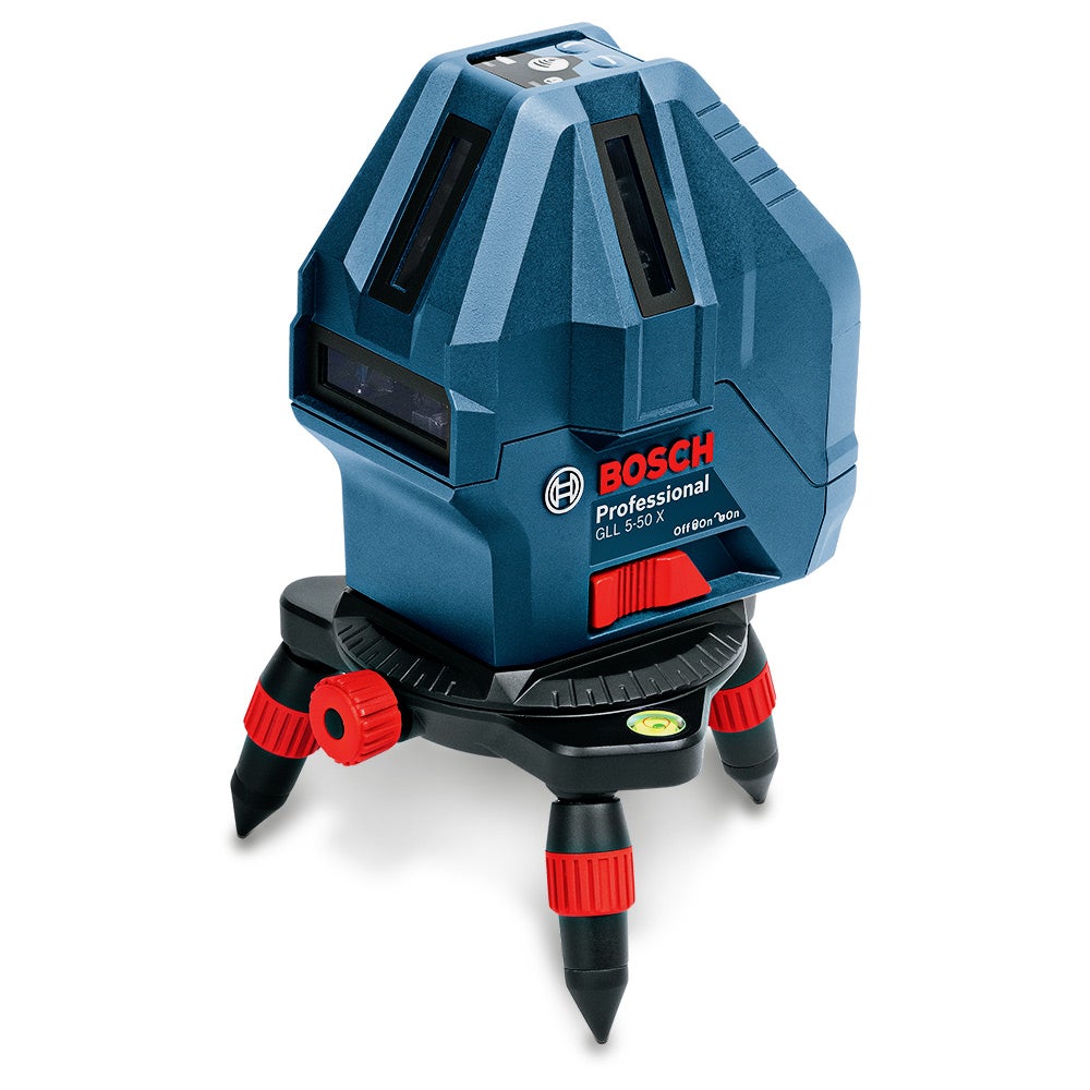 Medidor multilinhas a laser com feixe vermelho BOSCH GLL5-50X 0601063N80