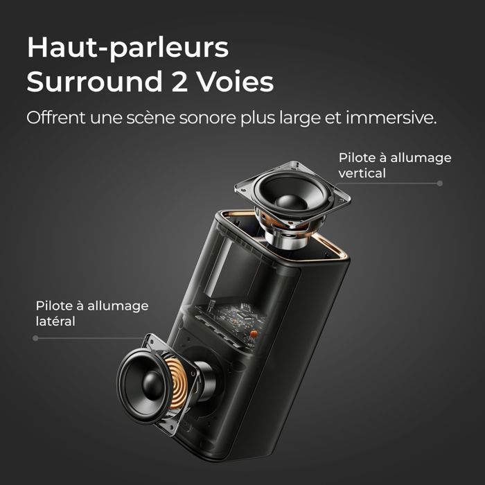 Ultimea Barre de son Skywave X50 5.1.4ch avce Dolby Atmos - Système de Son Surround pour Home Cinéma TV - 760 W