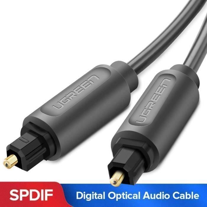 Cable de audio óptico - SNAKIOX - 2M - Toslink - Fibra óptica - Alta calidad