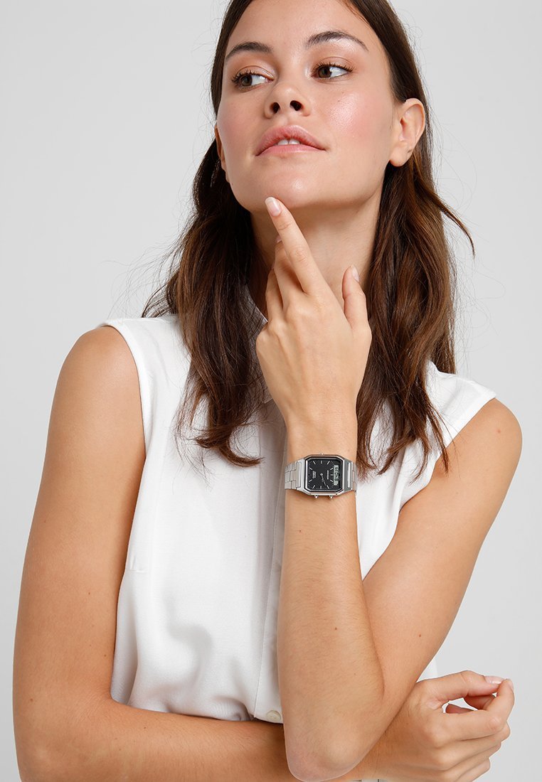 Casio UNISEX - Horloge - zilverkleurig/zwart
