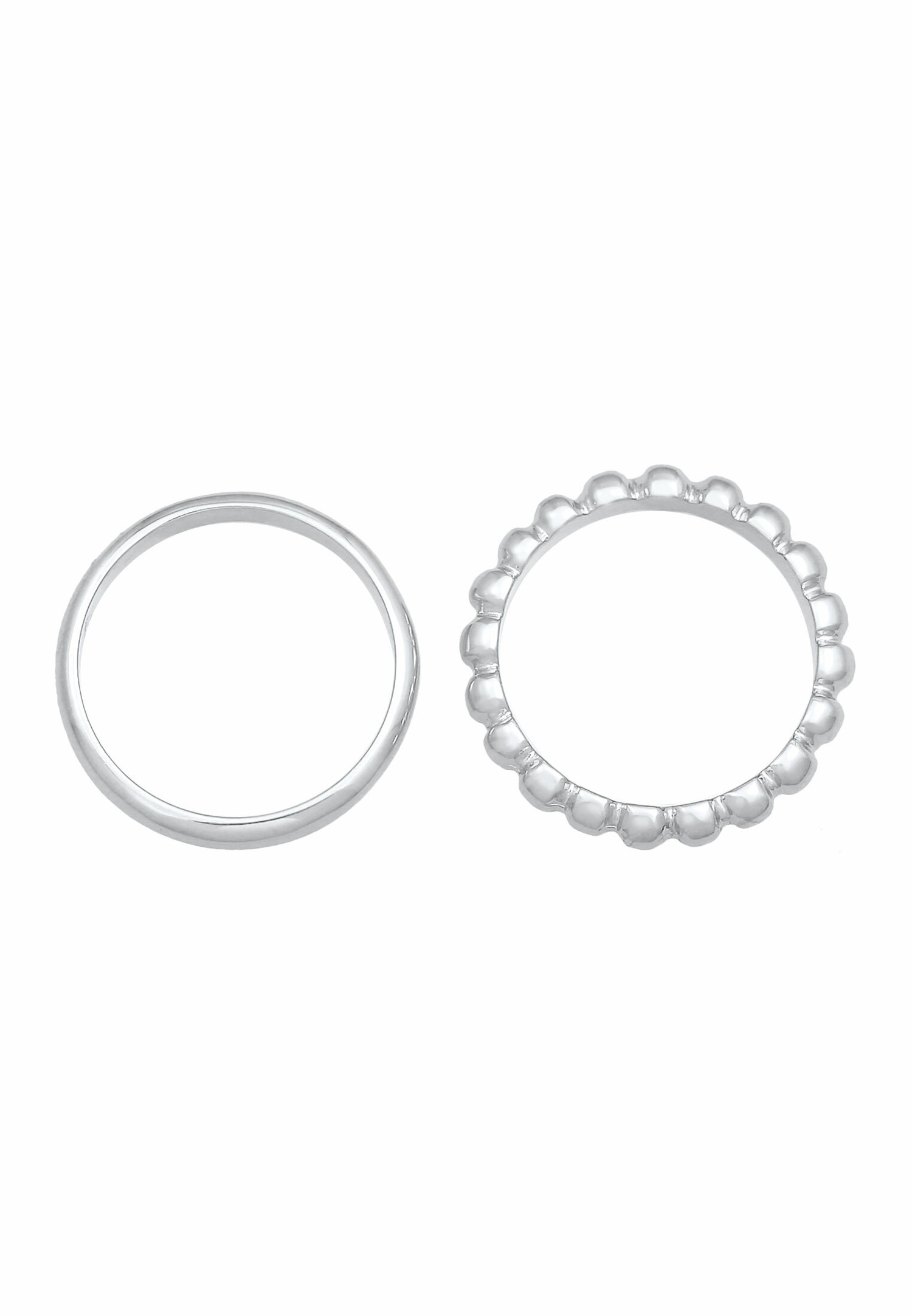Elli Bague pour dames Duo Basic Ball Trend Basic en argent sterling 925
