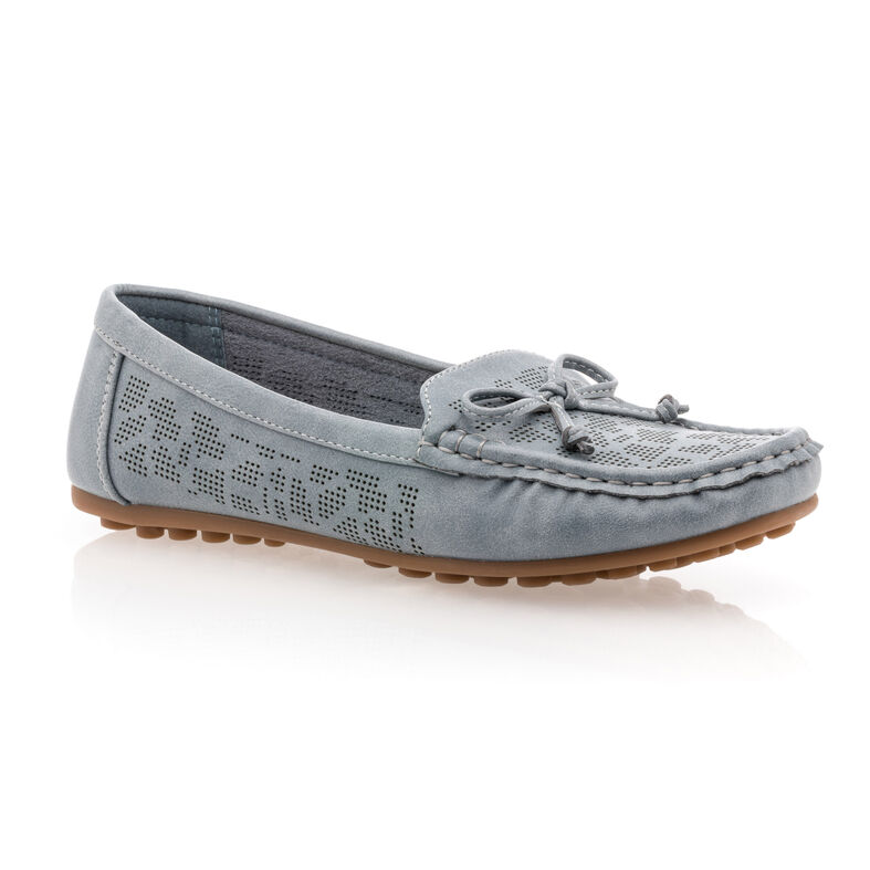 Blaue Damen-Loafer/Bootsschuhe