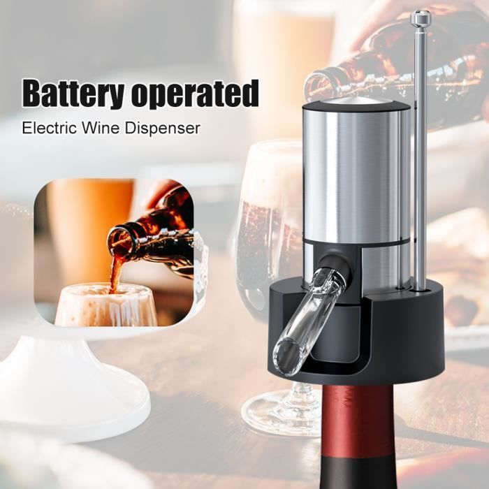 Carafe à vin électrique - MGS - KD-4 - Argent - Acier inoxydable - Utilisation facile