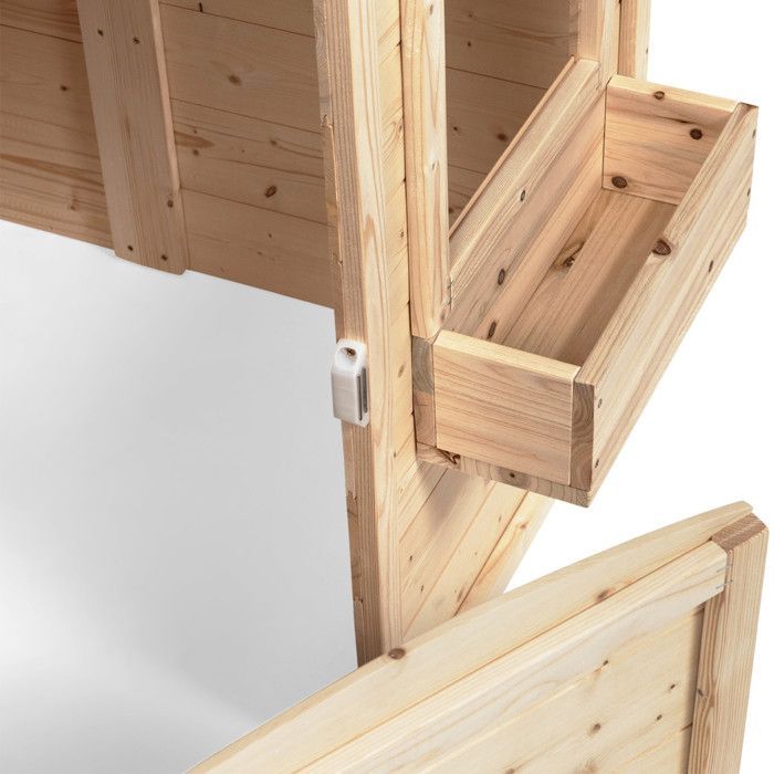 Casita de juegos infantil de madera IDMARKET ADVENTURE, casita de juegos para exteriores