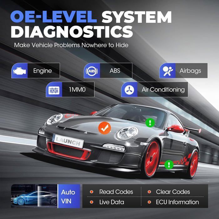 Escáner OBD2 LAUNCH X431 CRP919X Herramienta de diagnóstico automotriz bidireccional en francés