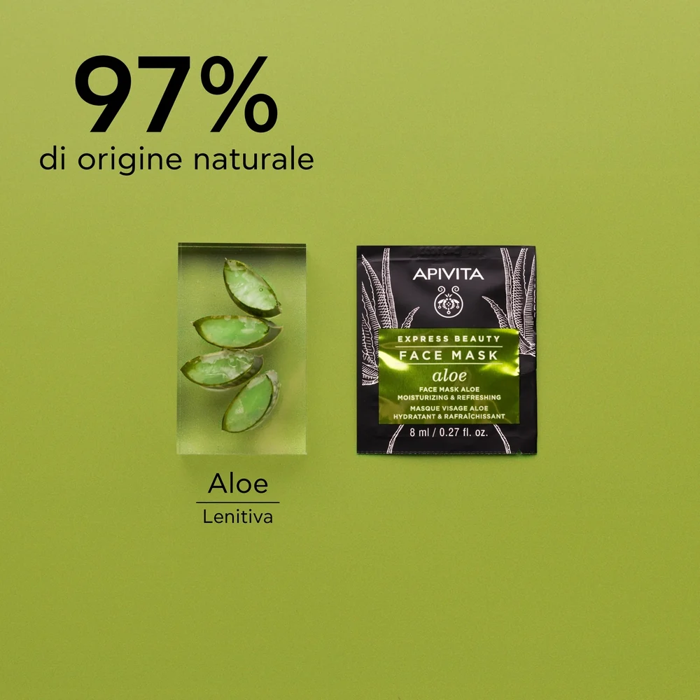 Express Beauty - Viso Maschera Viso Idratante e Rinfrescante con Aloe - Maschera Idratante viso