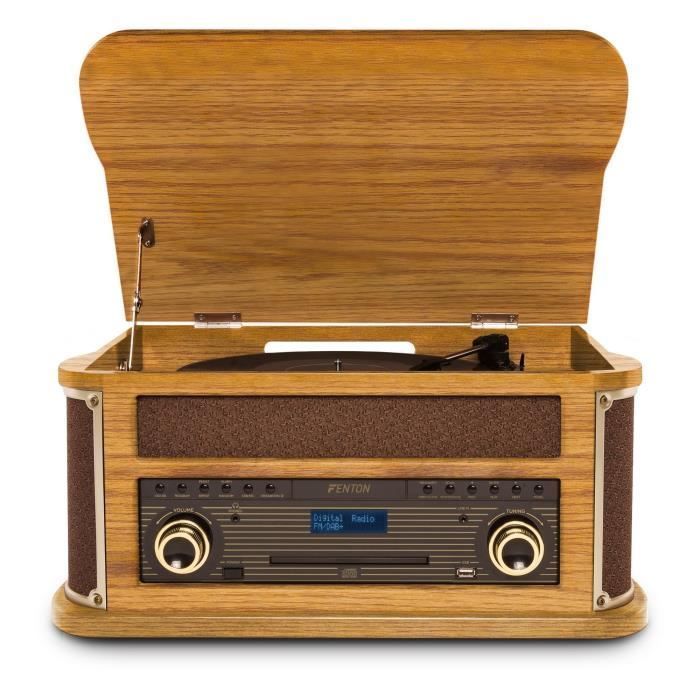 Toca-discos - FENTON - Memphis - Bluetooth - DAB/FM - Madeira clara