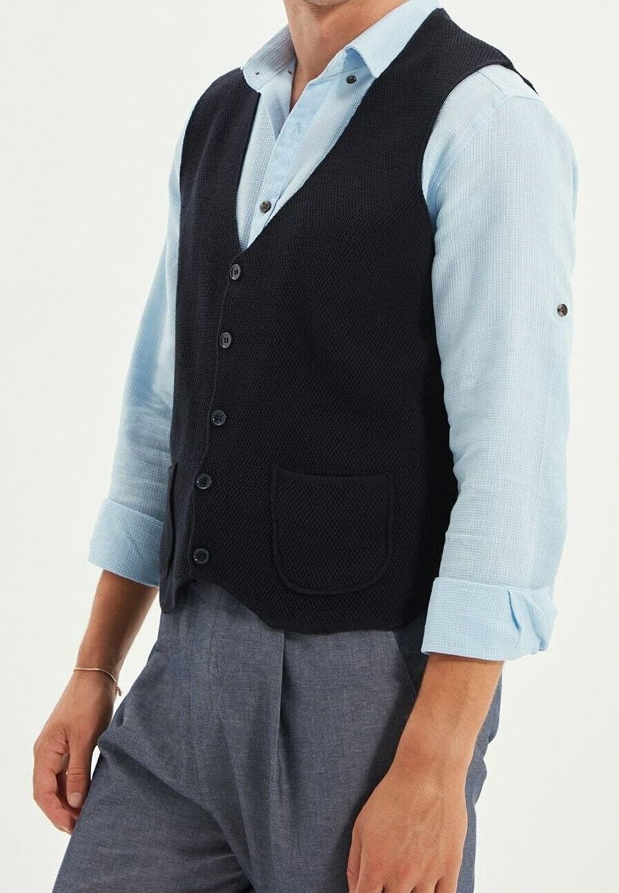 Trendyol Vest - donkerblauw