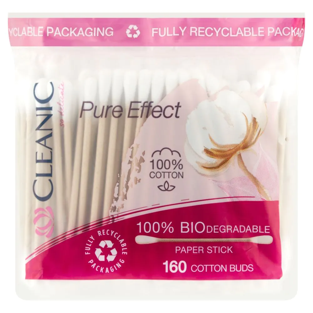 Cleanic Pure Effect Patyczki Higieniczne Folia