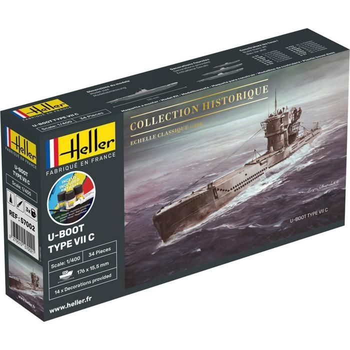 U-Boot-Modellbausatz: Historische Sammlung: Starter-Kit: U-Boot Typ VII C