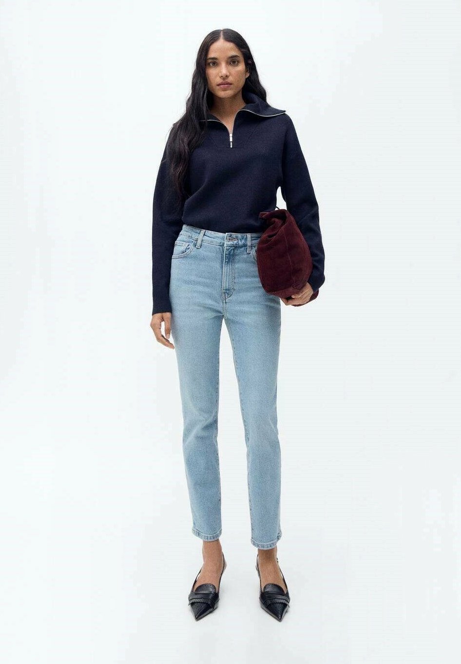 Jean droit Mango - bleu
