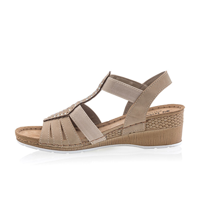 Beige damessandalen / open teenschoenen