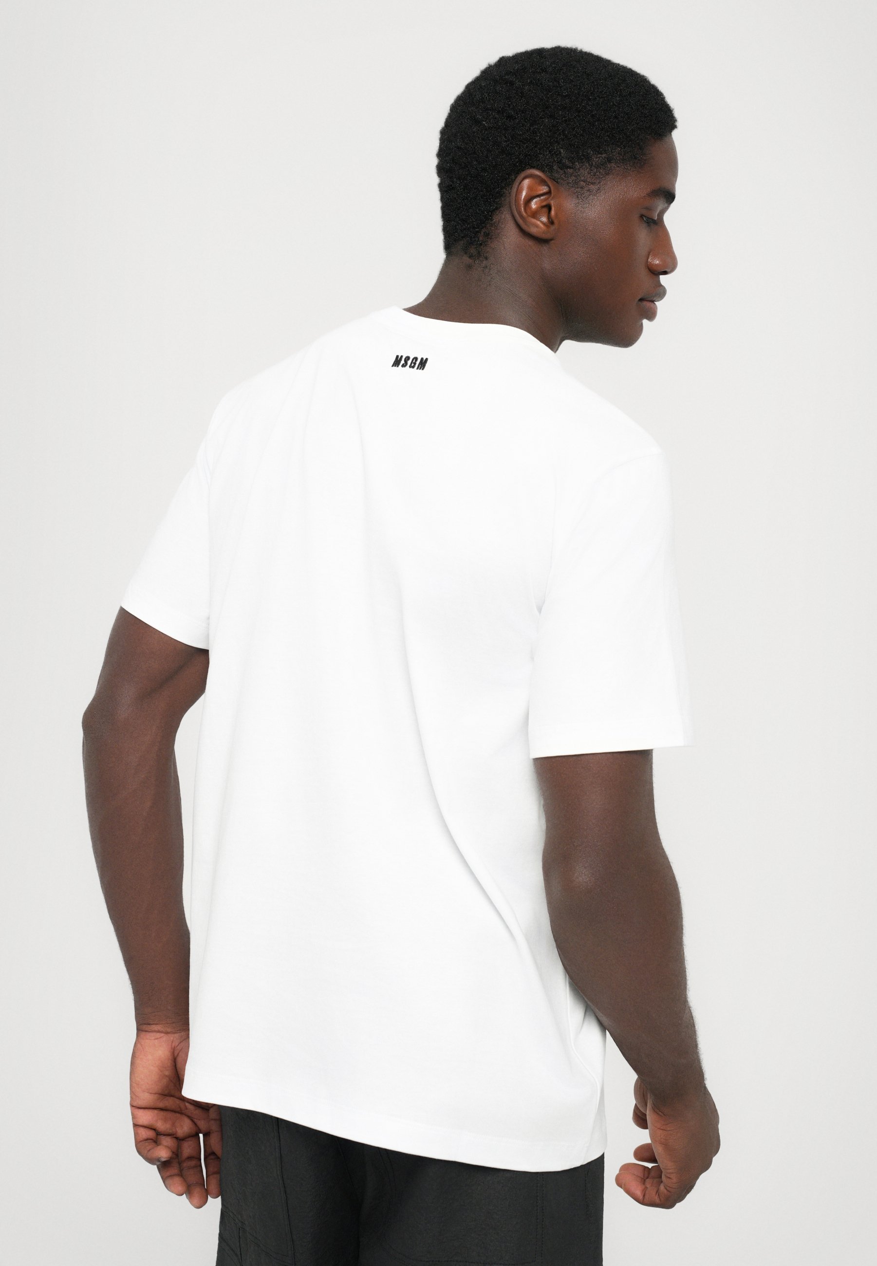 MSGM trükiga T-särk - optiliselt valge