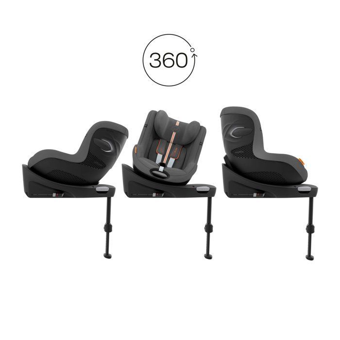 Cybex Sirona G Gold car seat - 61 to 105 cm - birth up to 19 kg - 3 months to 4 years - Lava Grey (Plus)