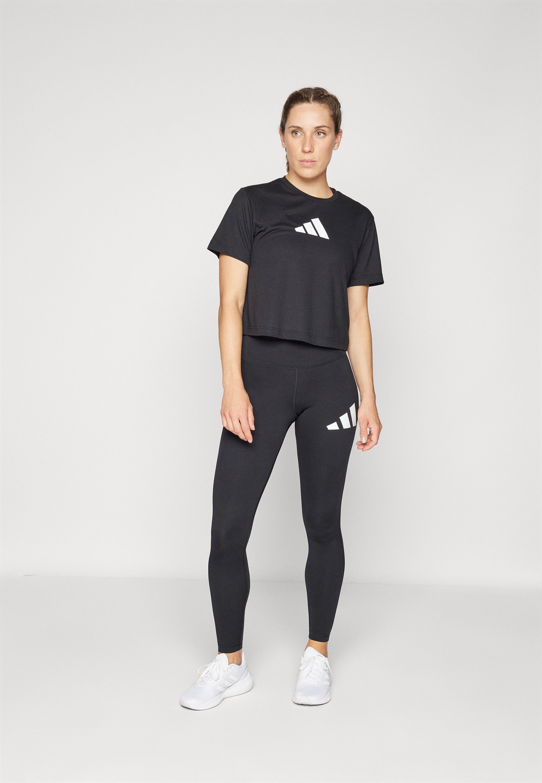 adidas Performance ESSENTIALS BIG FULL-LENGTH - Retuusid - mustad