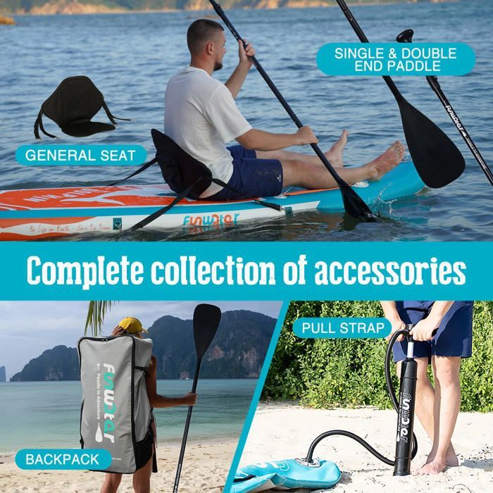Tavola da paddle gonfiabile ultraleggera Funwater SUPFW08C 