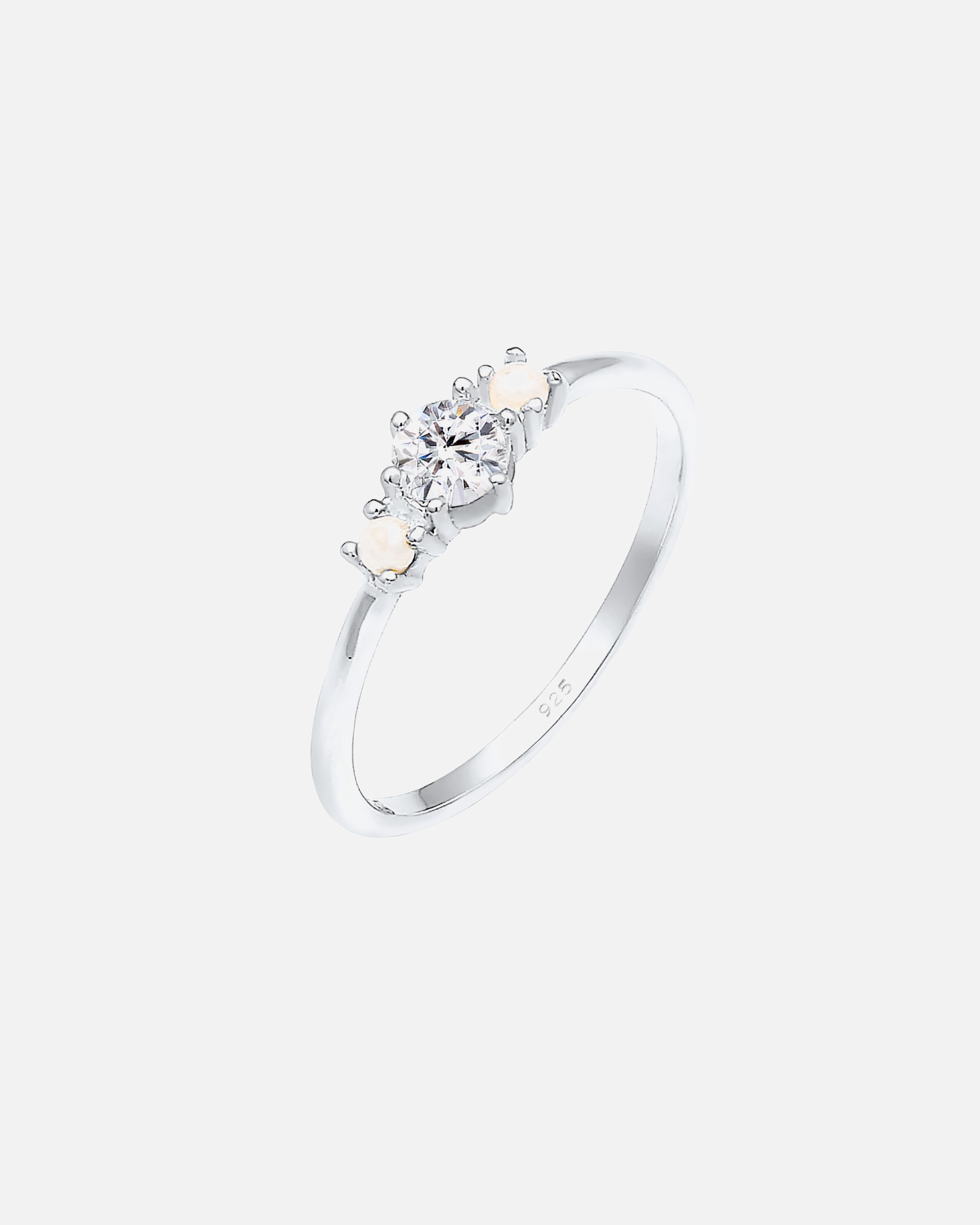 Elli Bague perles synthétiques argent 925